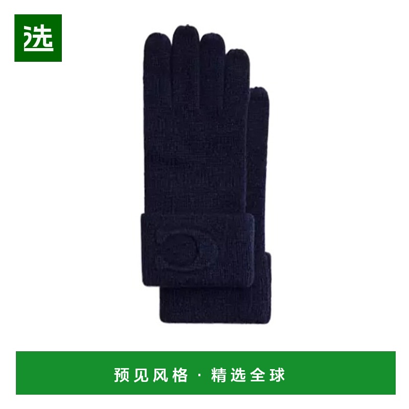 香港直邮Coach 标志性压纹针织手套 CCM98