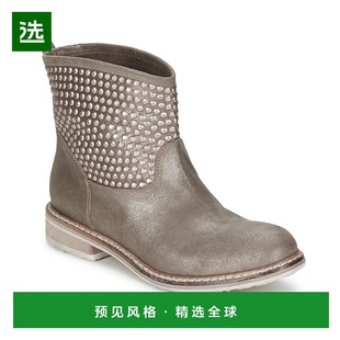 透气百搭通勤女鞋 靴中跟真皮潮流时尚 诺奥女士时装 欧洲直邮NOW