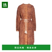 brown棕色 1h可退 舒适时 女士 中长连衣裙 香港直邮ULLA JOHNSON