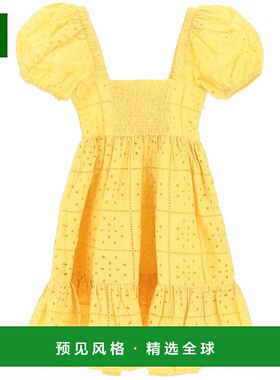 1h可退 香港直邮GANNI 女士连衣裙 F7925342 AW2023 黄色 BRODERI