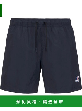 香港直邮K-WAY 男士短裤 K31357WUOMOK89 SS2025 黑色 LE VRAI OL