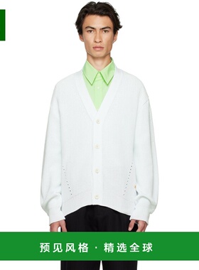 1h可退 香港直邮Recto 男士 蓝色 Relaxed-Fit 开衫 RCMK22SKN007