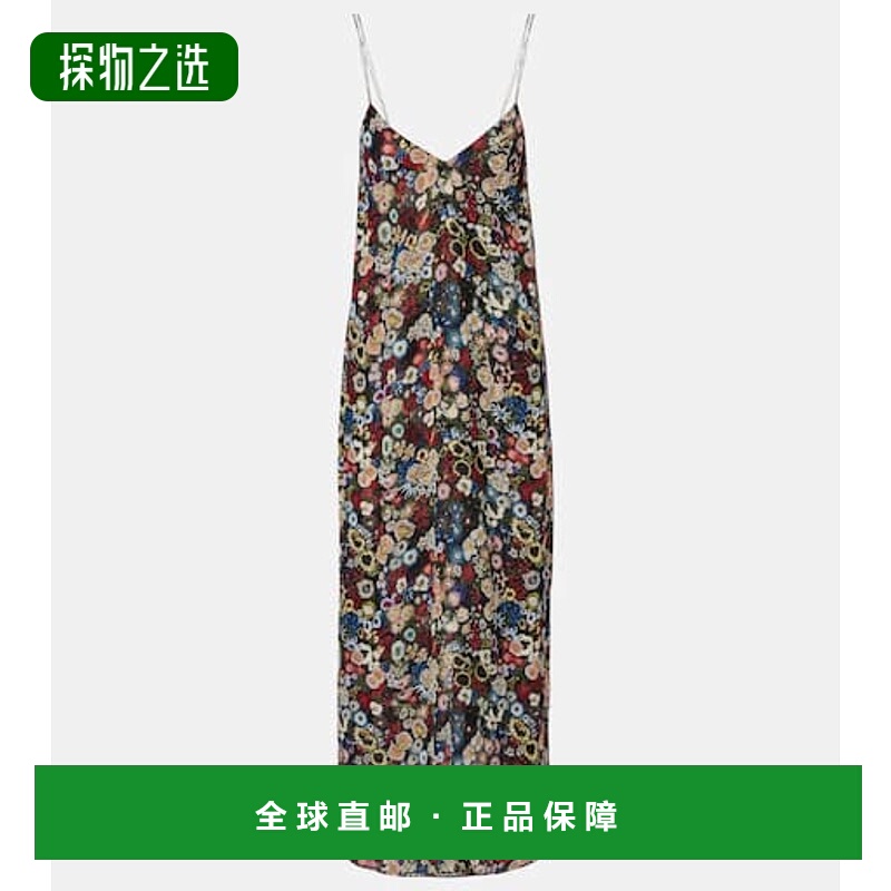 香港直邮KHAITE 女士 Taja 花朵真丝吊带连衣裙 colorful花色 舒