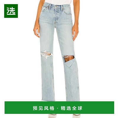 1h可退 香港直邮redone 女士 Originals 90s 高腰宽松款牛仔裤 14