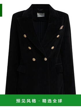 1h可退 香港直邮Circolo 1901 女士 双排扣夹克 FD3623 black黑色
