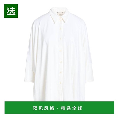 1h可退 香港直邮Alysi 女士 Blouses 纯色衬衫 white白色 舒适时