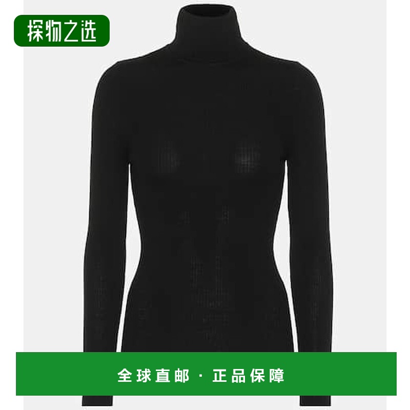 香港直邮Wolford 女士 羊毛高领毛衣 black黑色 舒适时尚