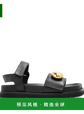 1h可退 香港直邮LOEWE 罗意威 女士 黑色凉鞋 L815465XB7平底