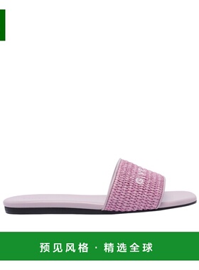 香港直邮Givenchy 4G 拉菲草平底拖鞋 BE306FE1T5纪梵希凉鞋