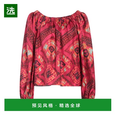 香港直邮ULLA JOHNSON 女士 上衣 pink粉色 舒适时尚