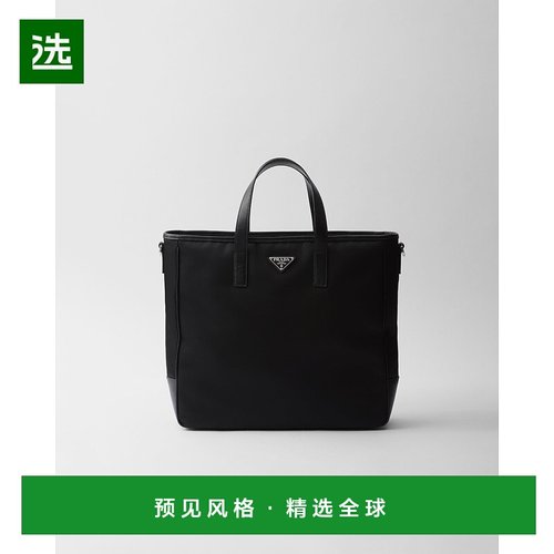 欧洲直邮PRADA（2025 年新品）Re-Nylon 和 Saffiano 皮革托特包