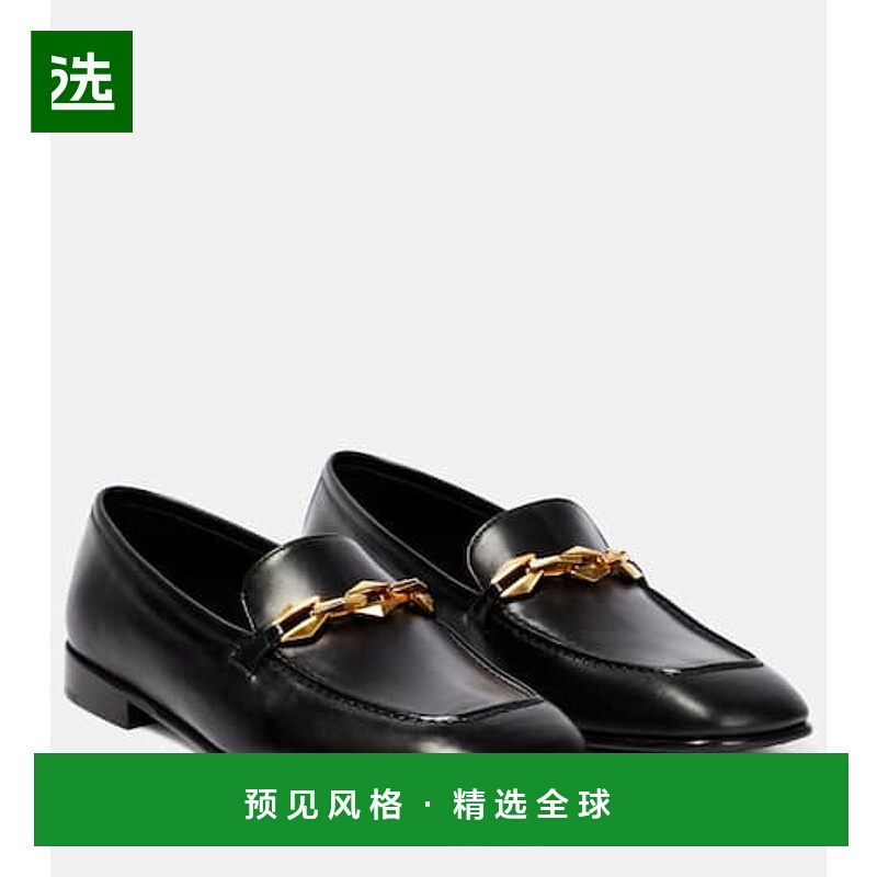 香港直邮Jimmy Choo 周仰杰 女士 Tilda 皮质乐福鞋一脚蹬