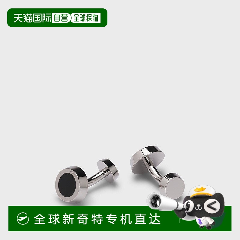 欧洲直邮HUGO BOSS雨果BOSS BLACK 圆形袖扣 镶