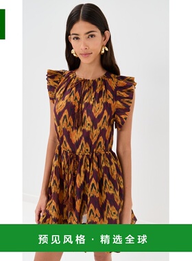 1h可退 香港直邮ULLA JOHNSON 女士 Kalina Dress 迷你罩衫