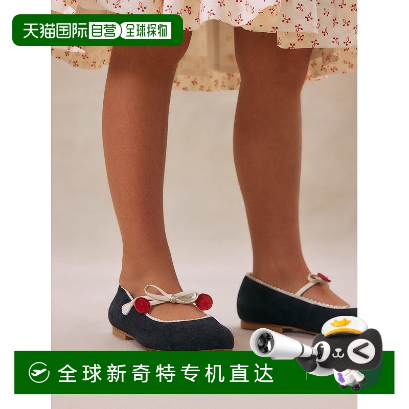 欧洲直邮Bonpoint小樱桃 Emilda蝴蝶结婴儿鞋