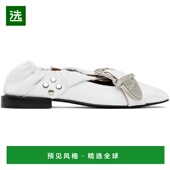 美国直邮 Toga Pulla 1h可退 SSENSE 独家发售白色交叉带芭蕾