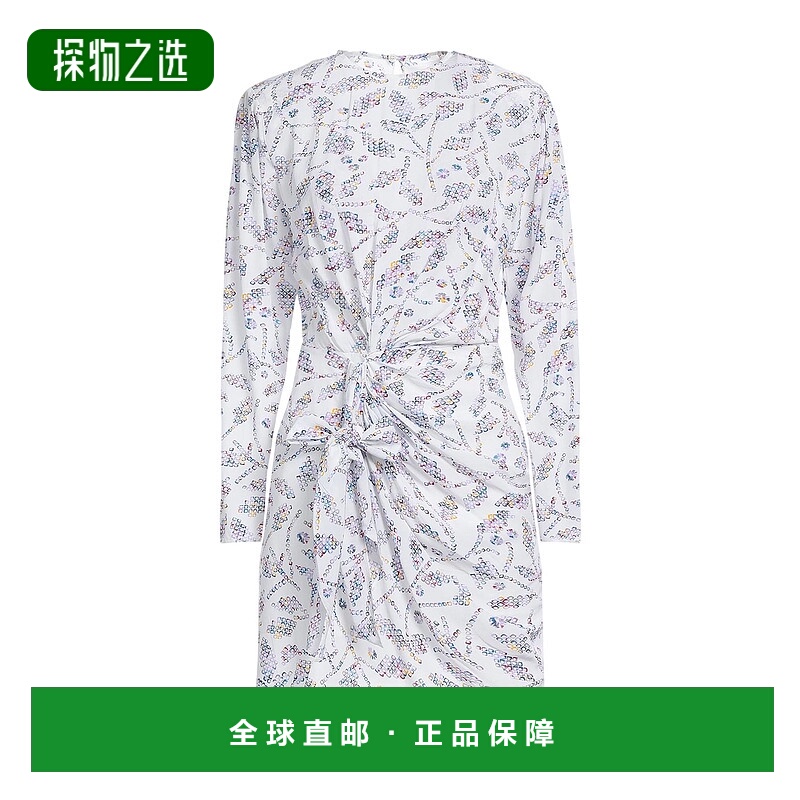 香港直邮ISABEL MARANT 女士 紧身连衣裙 white白色 舒适时尚短款