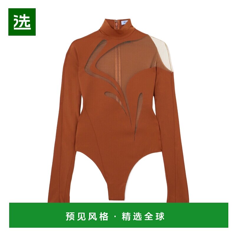 香港直邮MUGLER 女士连体裤套装 AW2023 23W1BO0219842B71N1BROWN