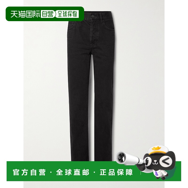 1h可退 香港直邮Saint Laurent 圣罗兰 女士 Nico 中腰直筒牛仔裤