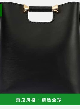 1h可退 香港直邮Alaïa 女士 Bobine 皮革手提包 black黑色 舒适时