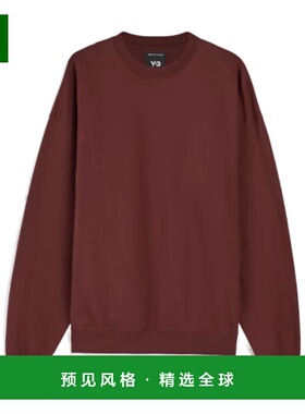 1h可退 香港直邮Y-3 男士针织衫 KB4684 AW2025 红色 圆领卫衣