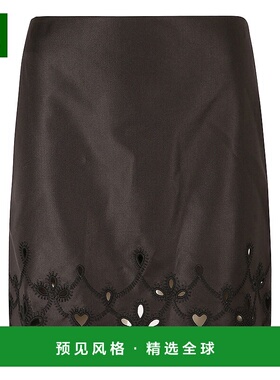 香港直邮Chloe A 字形迷你裙 C24UJU12064真丝羊毛包臀裙