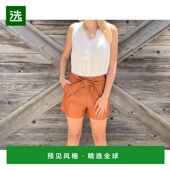 美国直邮 休闲裤 marie 1h可退 oliver 女士 宽松直筒裤 百搭女