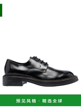 Tod's系带商务正装鞋黑色圆头时尚潮流XXM61K00C21SOO德比鞋
