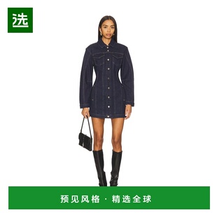 1h可退 香港直邮GOOD AMERICAN 女士 Barrel 长袖迷你连衣裙 GFD3