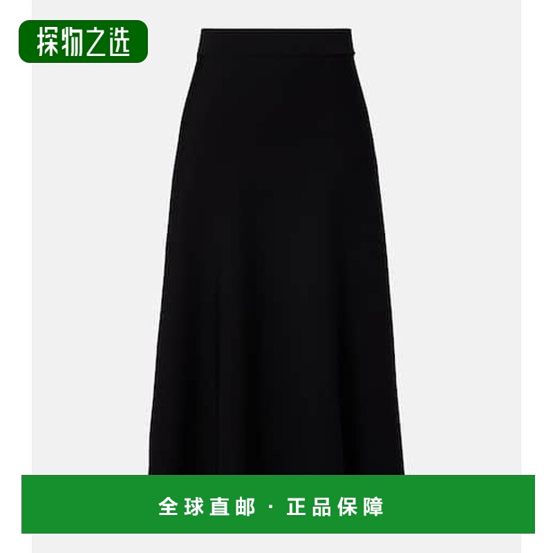 1h可退 香港直邮MaxMara 麦斯玛拉 女士 Lazio crêpe 褶裥中长半