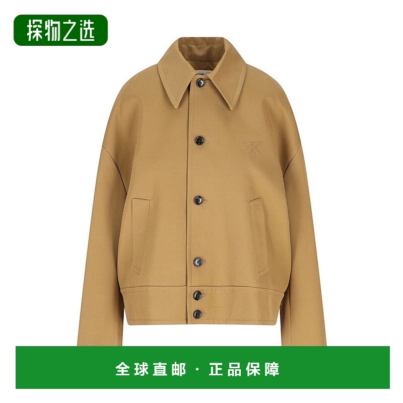 香港直邮Celine 思琳 女士 Logo 貼片紐扣夾克 RV0UM0333
