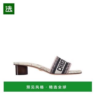 香港直邮Dior KCQ902FED一脚蹬 露趾高跟凉鞋
