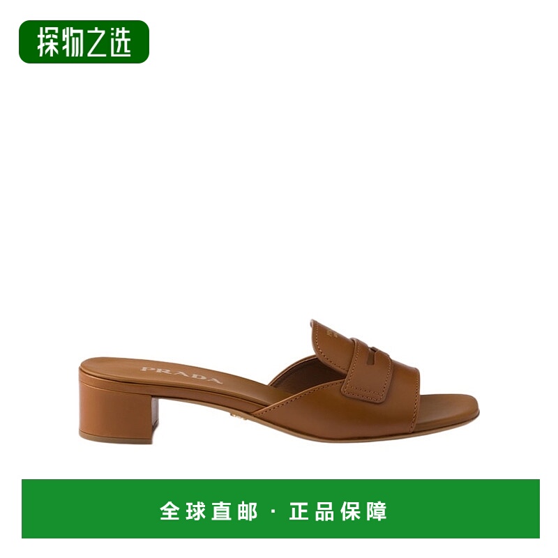 香港直邮Prada 露趾高跟凉鞋 1XX781248F035一脚蹬