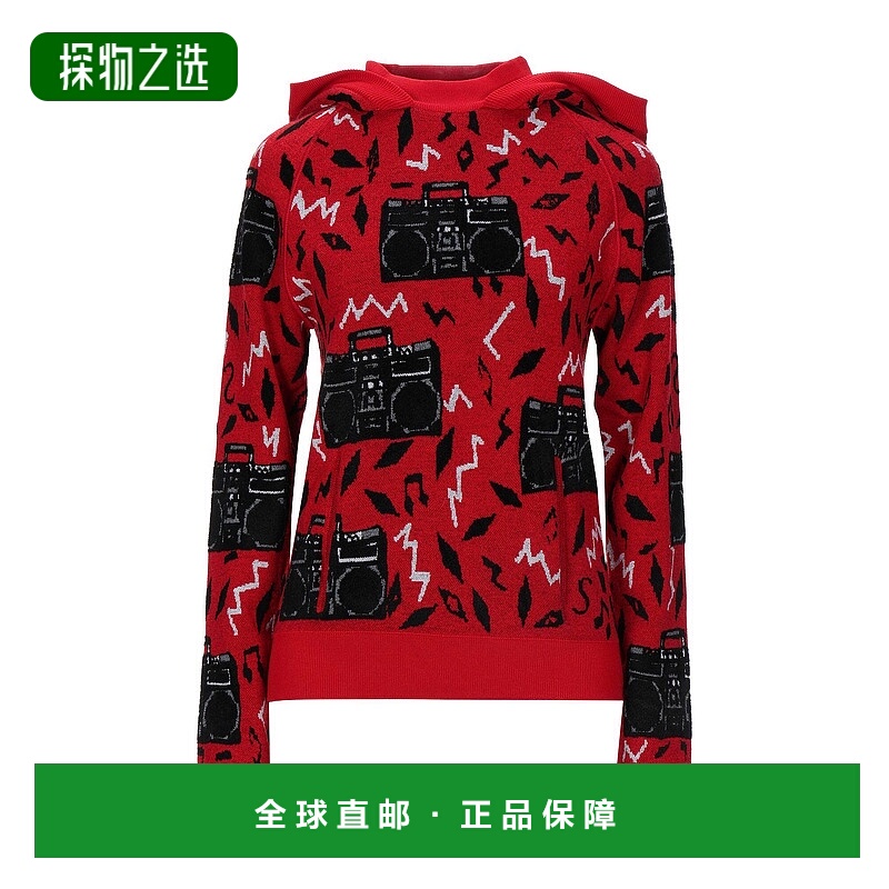 香港直邮Saint Laurent 圣罗兰 女士 毛衣 red红色 舒适时尚羊毛