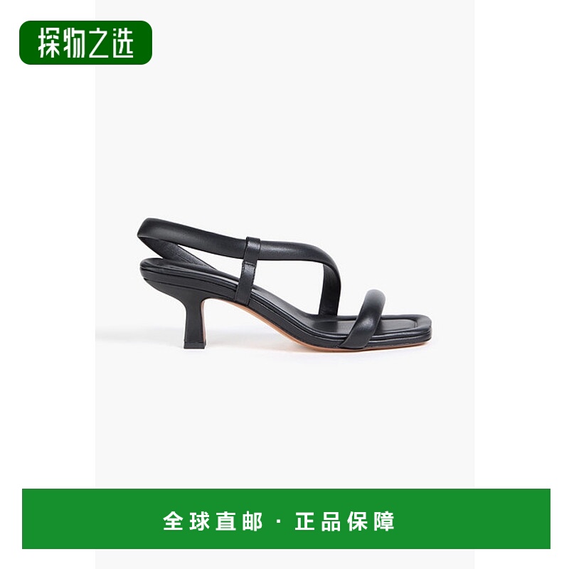 香港直邮VINCE 女士 Coline 皮质凉鞋 I5788L1001BLACK