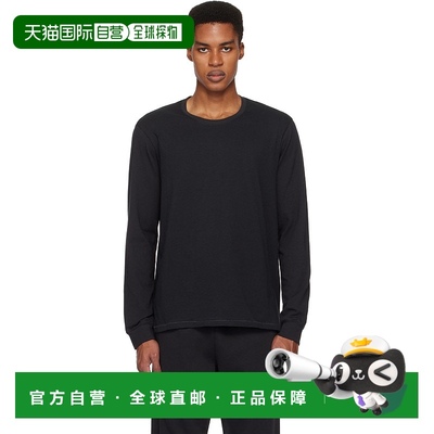 1h可退 香港直邮SKIMS 男士 黑色 Cotton Classic 长袖 T 恤 LSLS