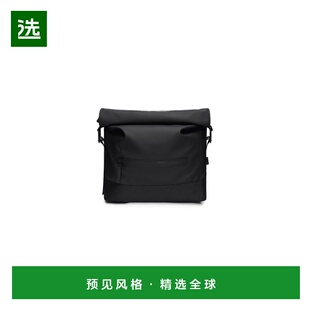 香港直邮RAINS 户外背包 14490BLACK SS2025 黑色 TRAIL ROLLTOP