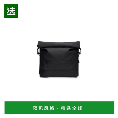 香港直邮RAINS 户外背包 14490BLACK SS2025 黑色 TRAIL ROLLTOP