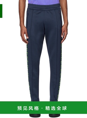 1h可退 香港直邮Moschino 莫斯奇诺 男士 蓝色 Double Question M