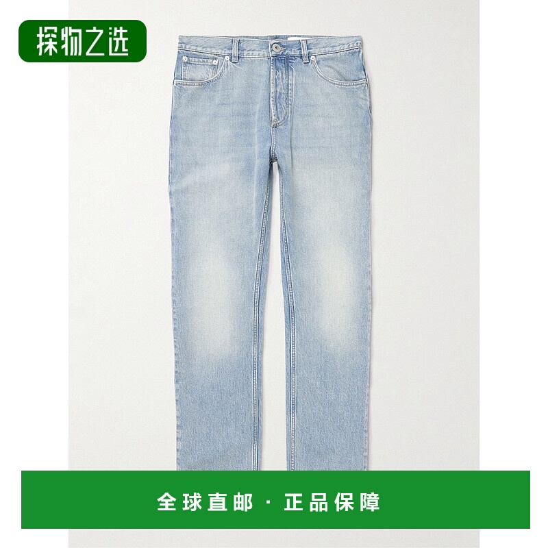 香港直邮mcqueen 亚历山大·麦昆 男士 Francis 直筒牛仔裤 84548