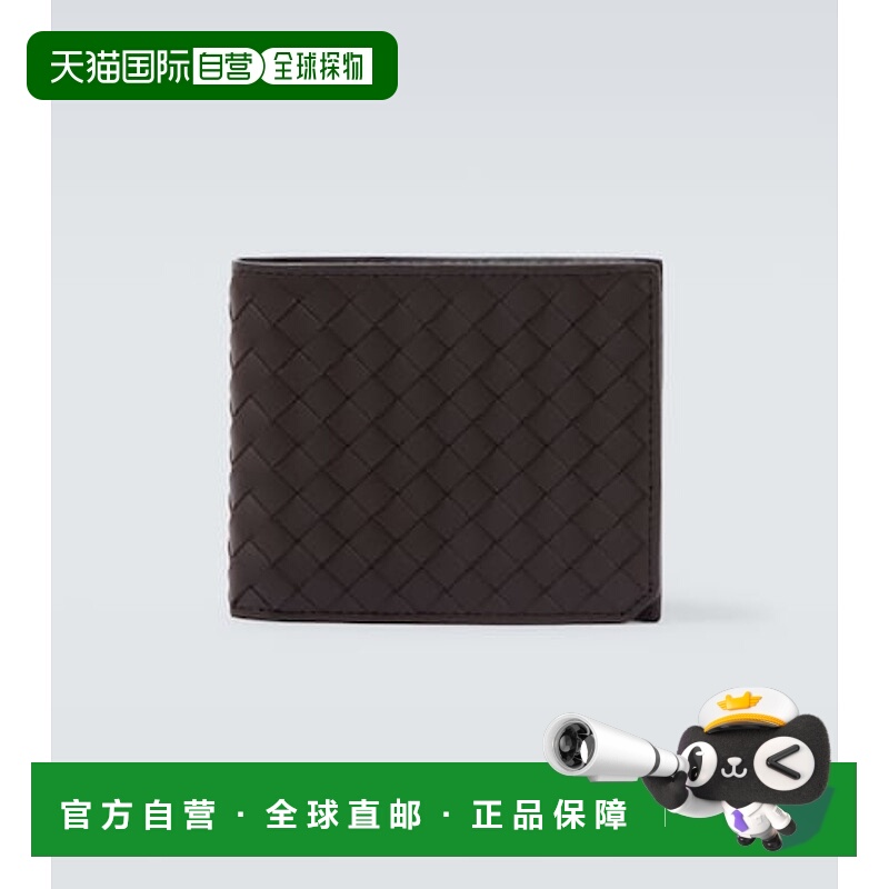 香港直邮Bottega Veneta 葆蝶家 男士 Intreccio 皮革二摺钱包