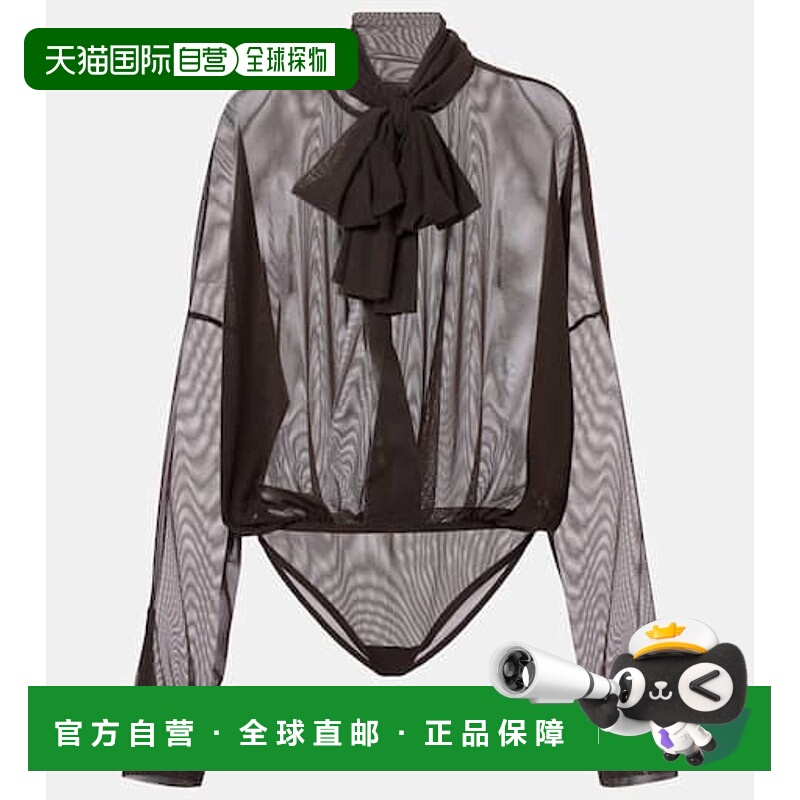 1h可退 香港直邮NORMA KAMALI 诺玛·卡玛丽 女士 宽松款网纱衬衫