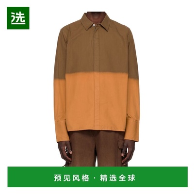 香港直邮Dion Lee 男士衬衫 C5030R23HORIZON SS2023 棕色 渐变效