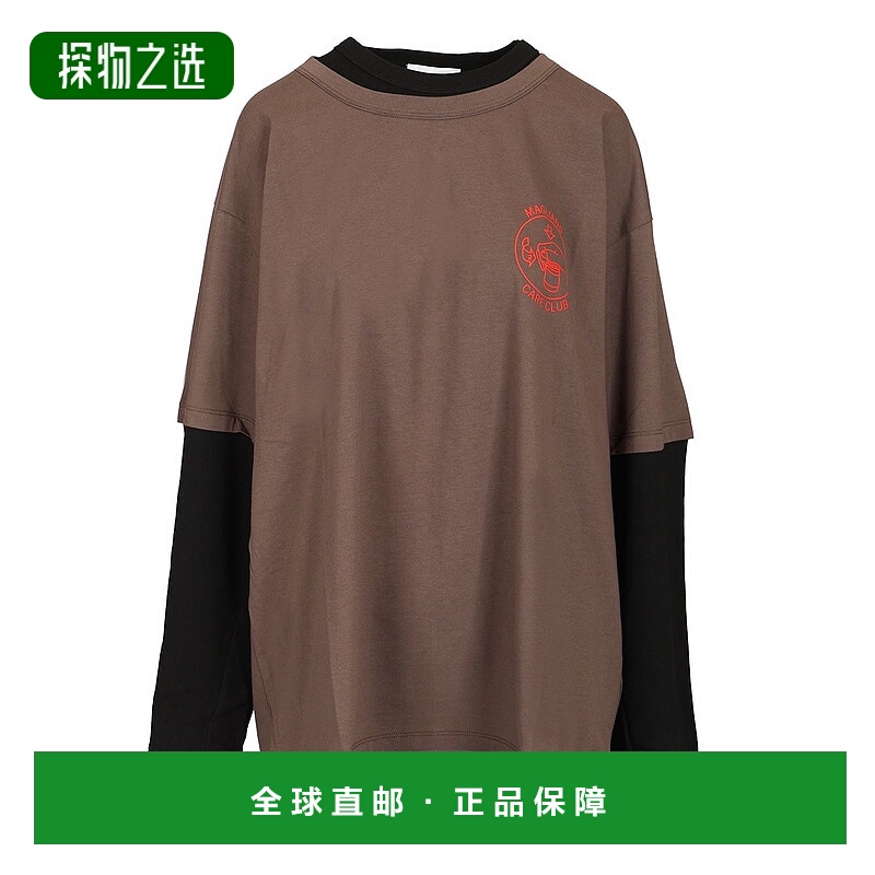 1h可退 欧洲直邮magliano 男士 上装T恤长袖男装假两件