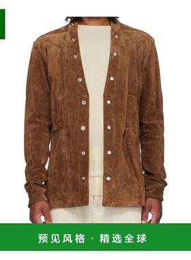 香港直邮Rick Owens 长袖皮夹克 RU02E1287LCS