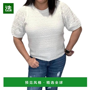 1h可退 【美国直邮】Saltwater Luxe女士毛衣圆领针织罗纹女装流