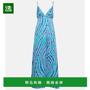 1h可退 香港直邮Poupette St Barth 女士 Cassandra 印花缎面吊带