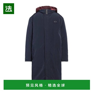 1h可退 香港直邮Armani Exchange 男士 大衣 blue蓝色 舒适时尚