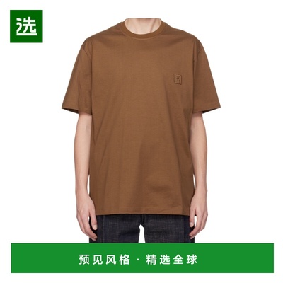 香港直邮WOOYOUNGMI 男士T恤 W253TS07MUD703D AW2025 棕色