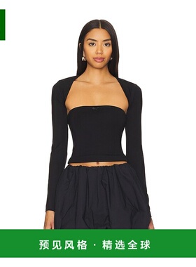 1h可退 香港直邮Majorelle 女士 羊毛上衣 MJS672F24 black黑色